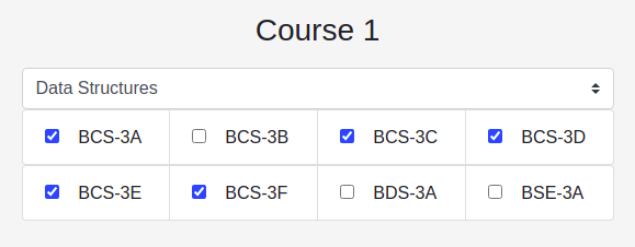 Section Selection